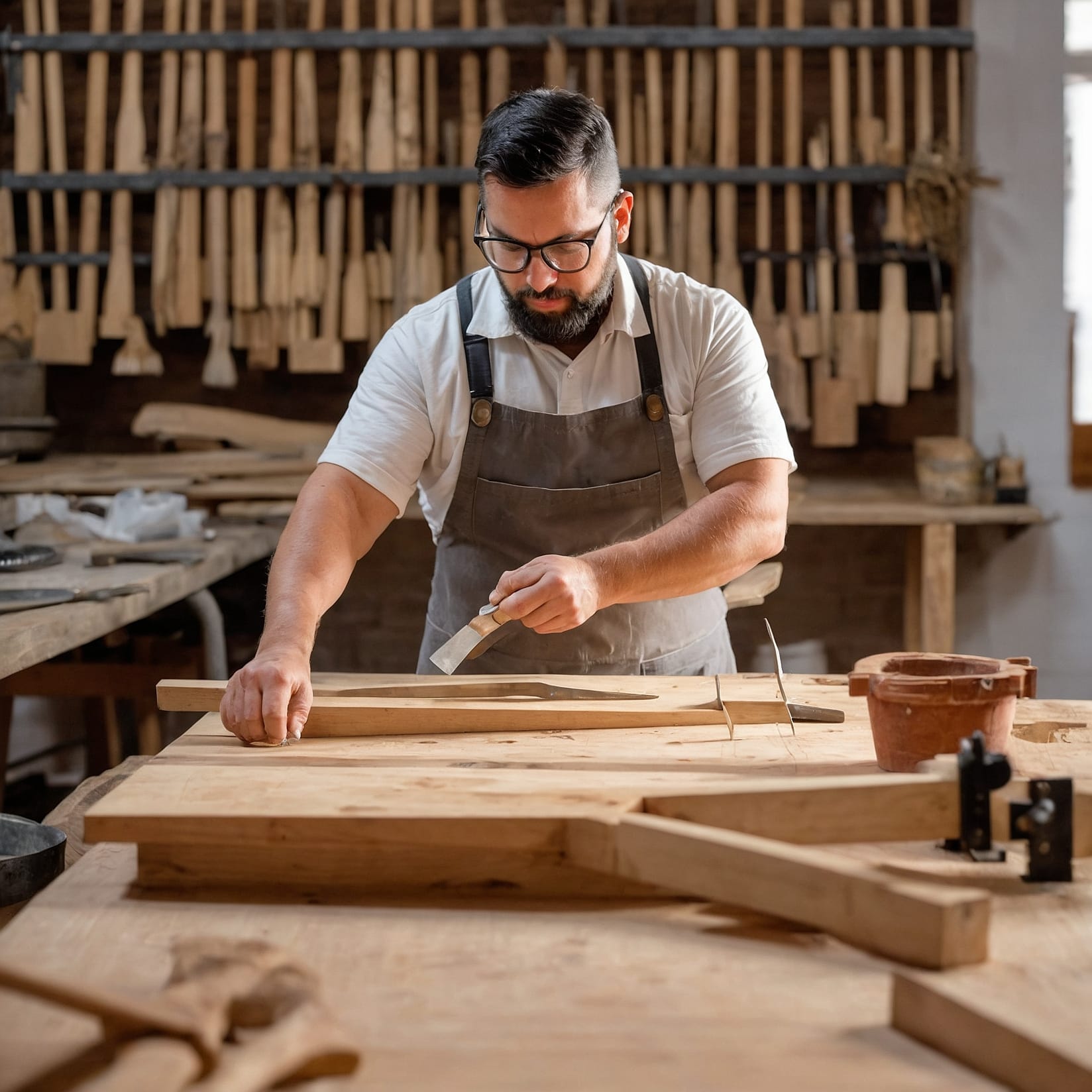 Muebles de madera hechos a mano